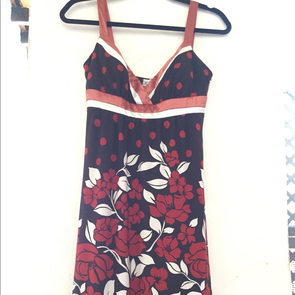 Dress with satin straps worn once.